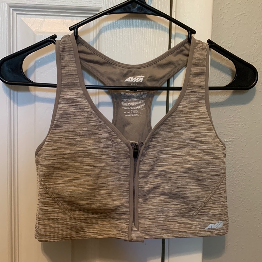 Front Zip Sports Bra XL